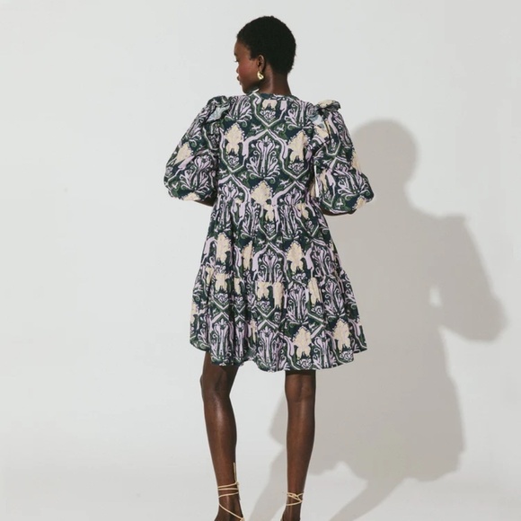 NWT Cleobella Camden Casablanca Ruffle Hem Influencer Famous Women Dress XSmall - Picture 6 of 14